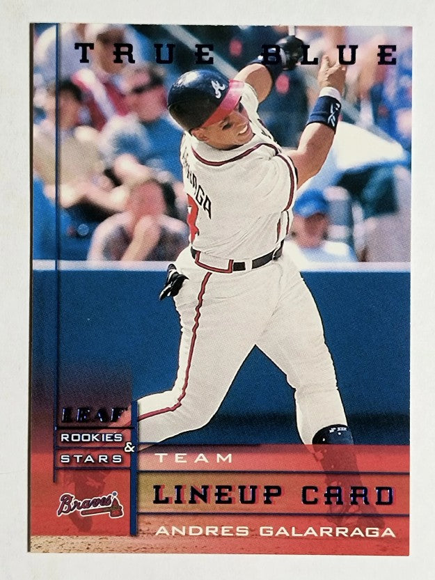 1998 Leaf Rookies and Stars True Blue #173 Andres Galarraga TLU