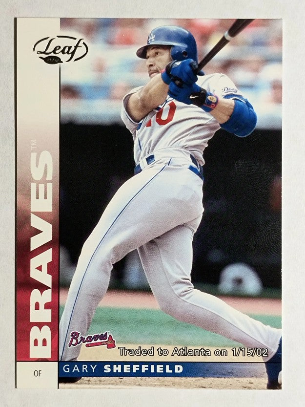 2002 Leaf #77 Gary Sheffield