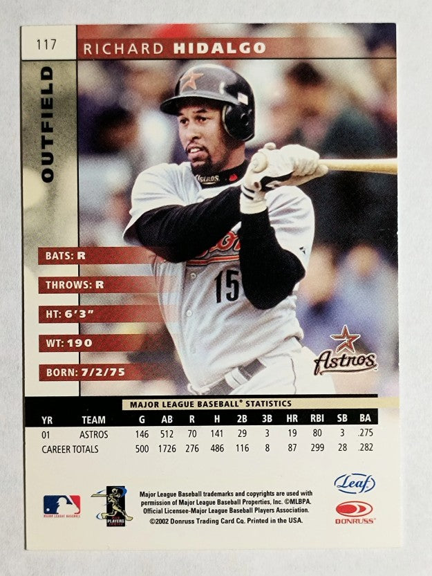 2002 Leaf #117 Richard Hidalgo