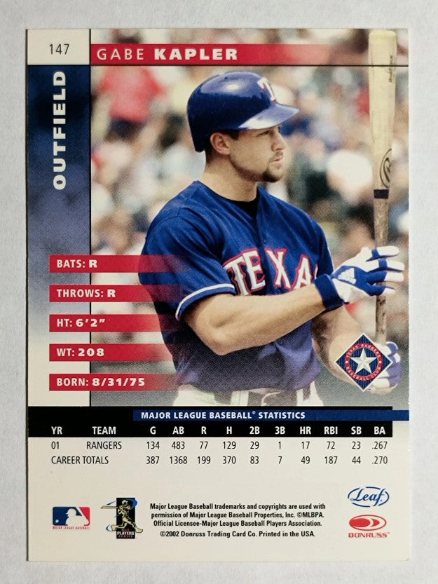 2002 Leaf #147 Gabe Kapler