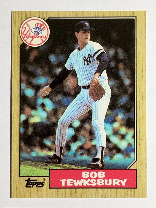 1987 Topps Tiffany #254 Bob Tewksbury
