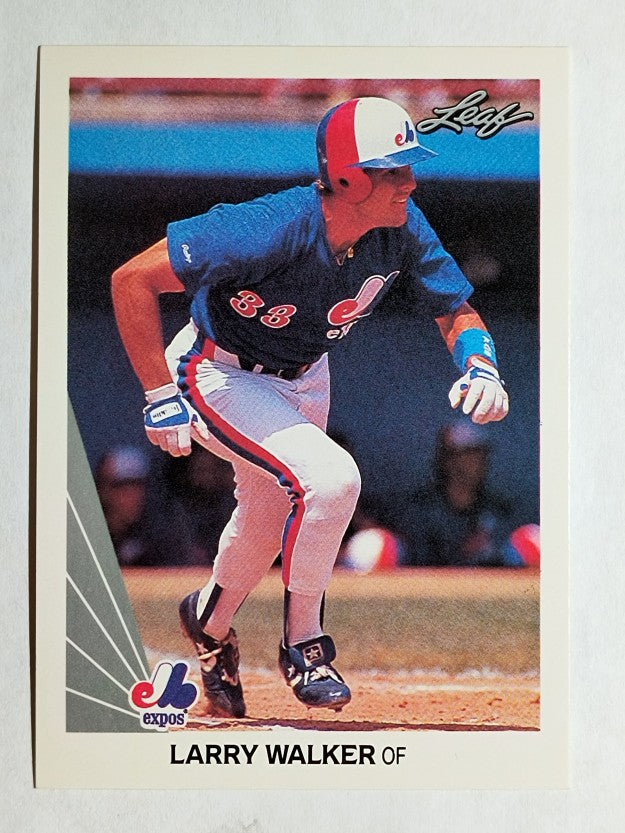 1990 Leaf #325 Larry Walker RC