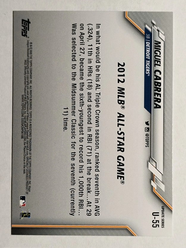 2020 Topps Update #U55 Miguel Cabrera AS