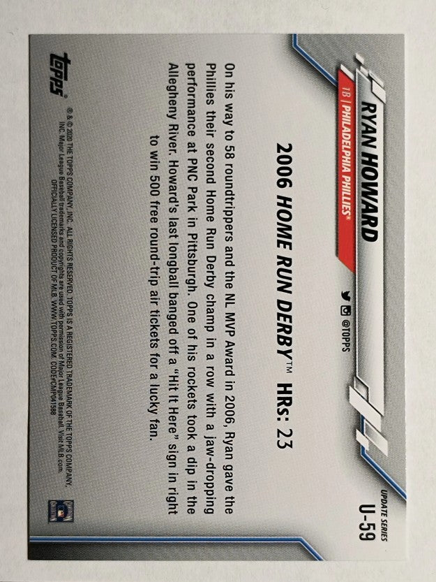 2020 Topps Update #U59 Ryan Howard HRD