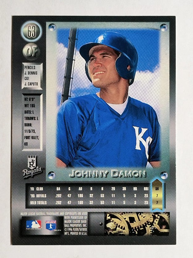 1996 Metal Universe Platinum #63 Johnny Damon
