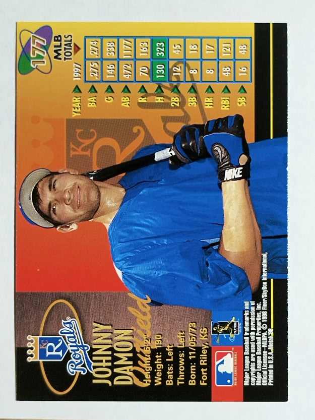 1998 Metal Universe #177 Johnny Damon