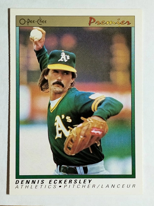 1991 O-Pee-Chee Premier #38 Dennis Eckersley