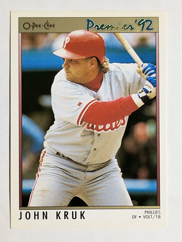 1992 O-Pee-Chee Premier #134 John Kruk
