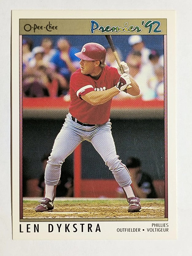 1992 O-Pee-Chee Premier #184 Len Dykstra
