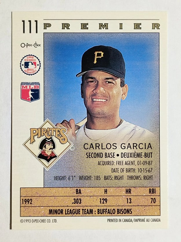1993 O-Pee-Chee Premier #111 Carlos Garcia