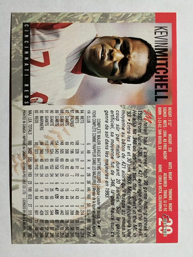 1994 O-Pee-Chee #29 Kevin Mitchell