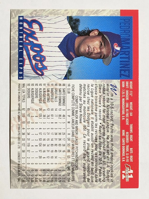1994 O-Pee-Chee #41 Pedro Martinez