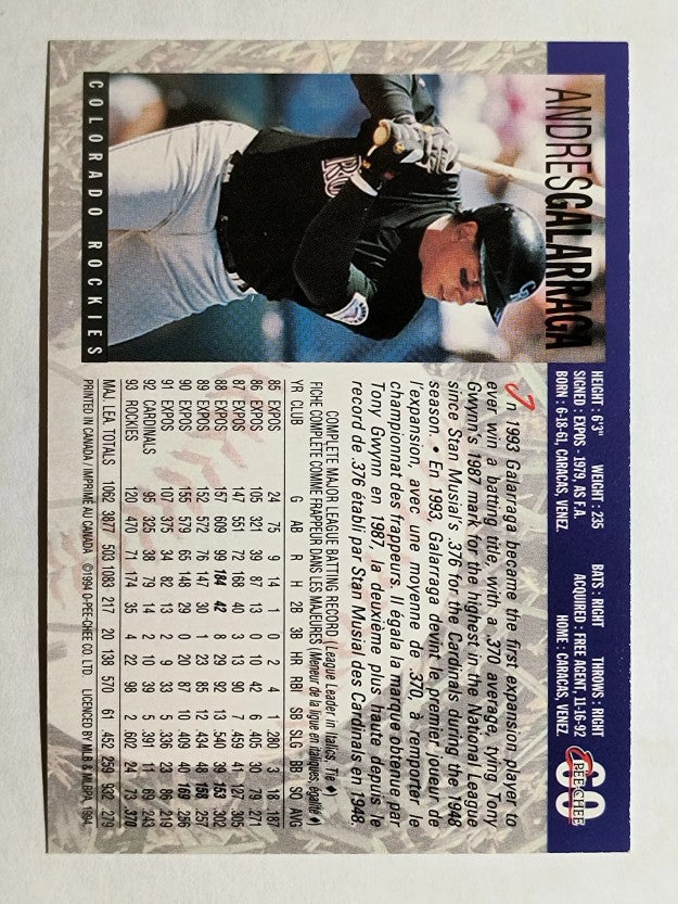 1994 O-Pee-Chee #69 Andres Galarraga