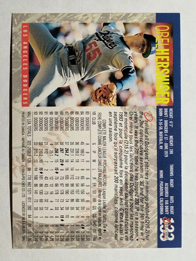 1994 O-Pee-Chee #133 Orel Hershiser
