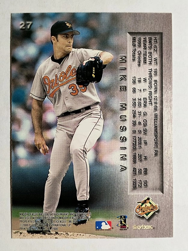 2000 Metal #27 Mike Mussina
