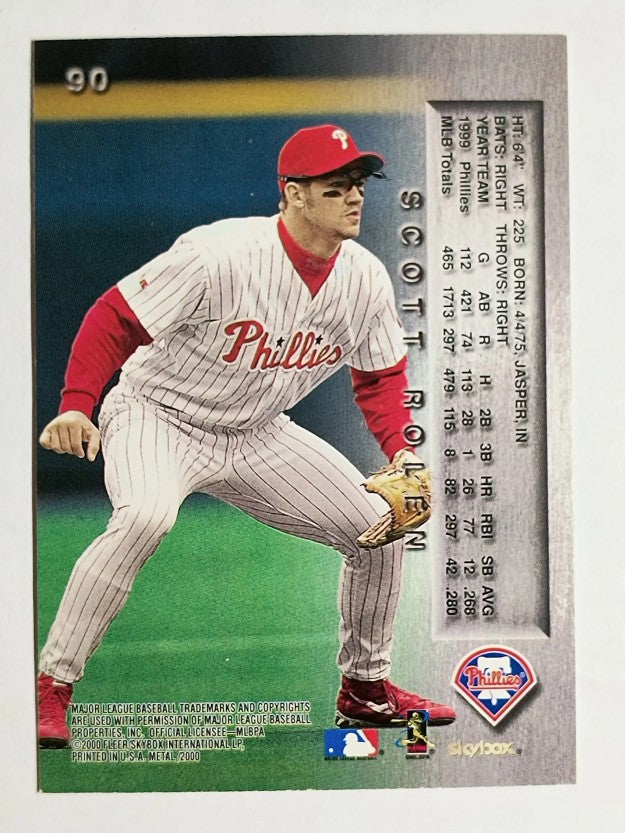 2000 Metal #90 Scott Rolen