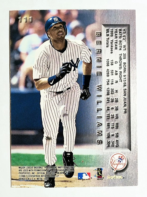2000 Metal #111 Bernie Williams