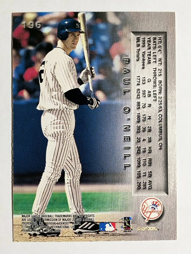 2000 Metal #196 Paul O'Neill