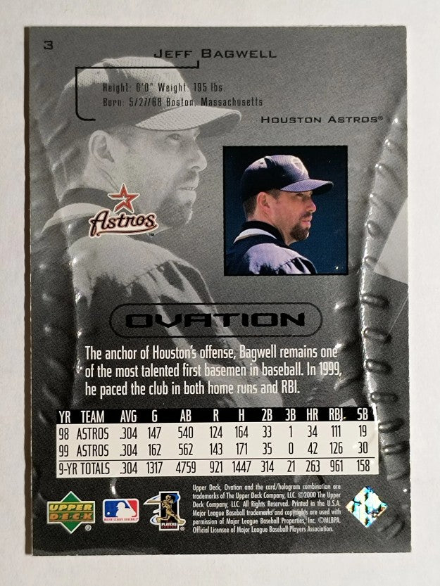 2000 Upper Deck Ovation #3 Jeff Bagwell