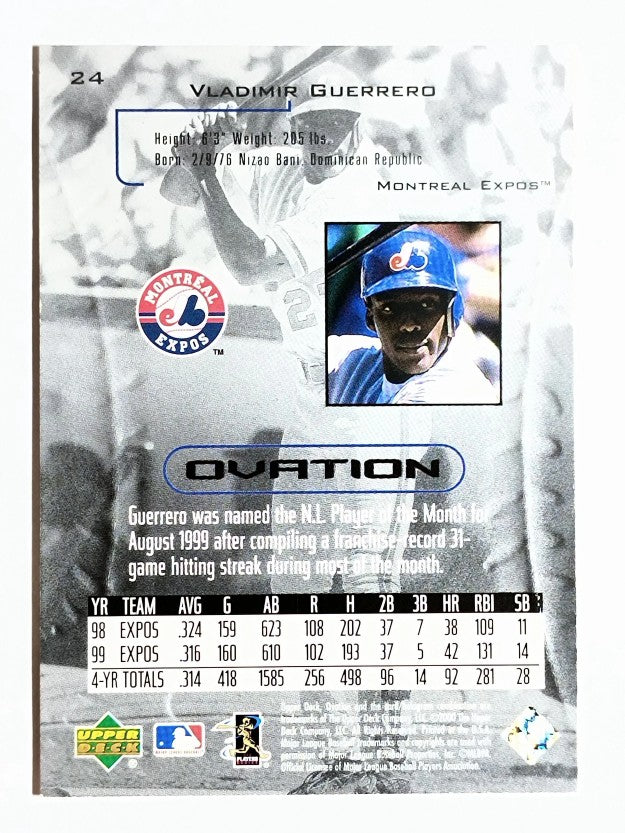 2000 Upper Deck Ovation #24 Vladimir Guerrero
