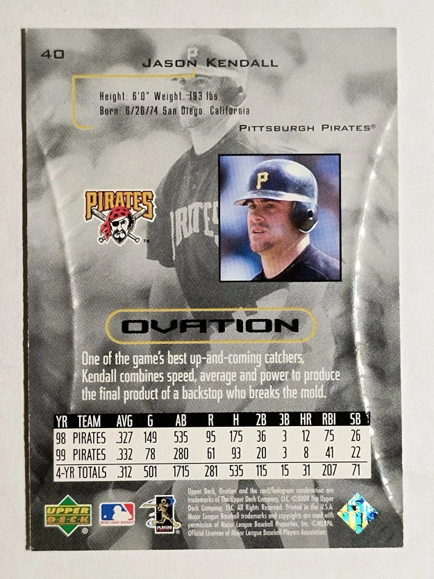 2000 Upper Deck Ovation #40 Jason Kendall