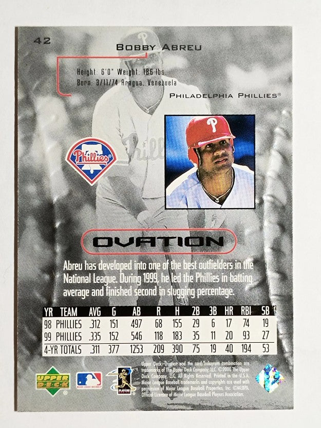2000 Upper Deck Ovation #42 Bob Abreu