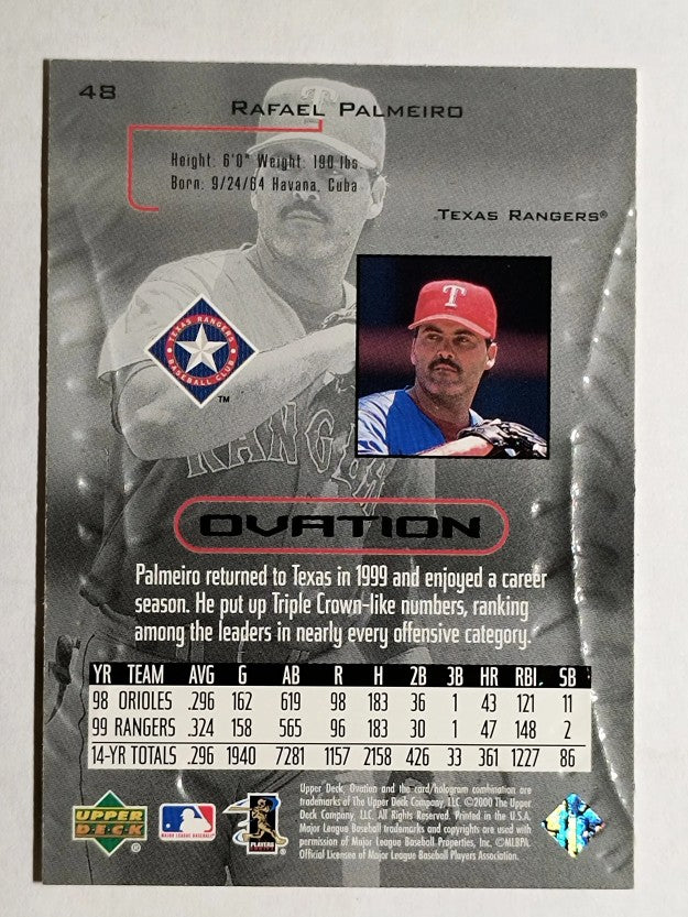 2000 Upper Deck Ovation #48 Rafael Palmeiro