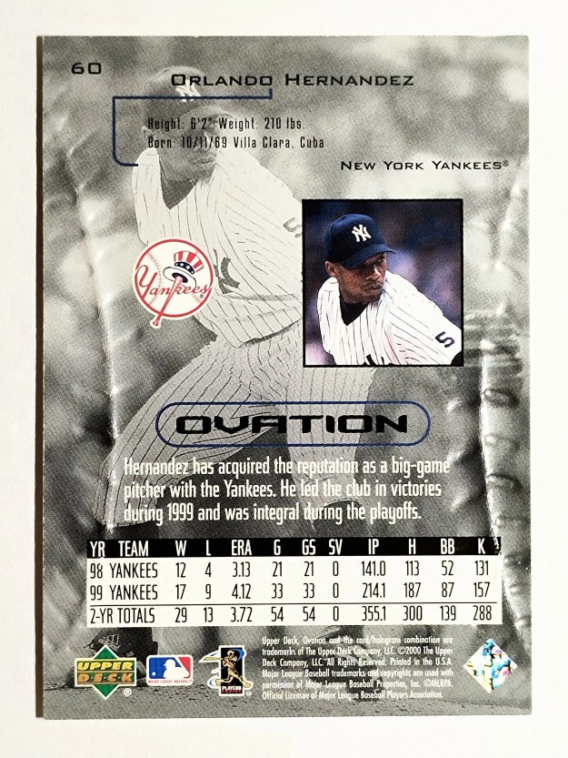2000 Upper Deck Ovation #60 Orlando Hernandez