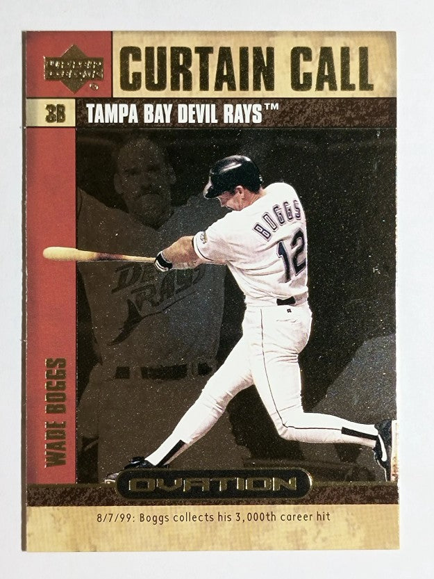 2000 Upper Deck Ovation Curtain Calls #CC9 Wade Boggs