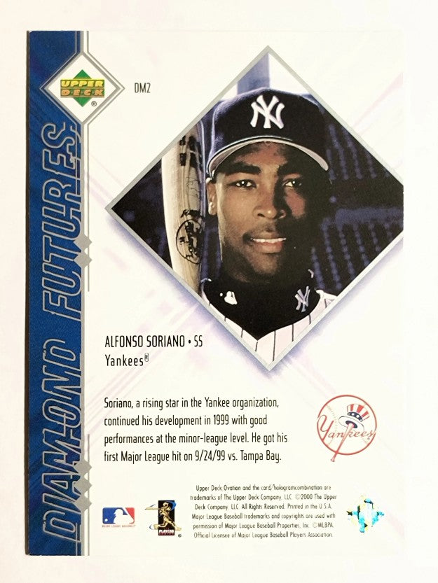 2000 Upper Deck Ovation Diamond Futures #DM2 Alfonso Soriano