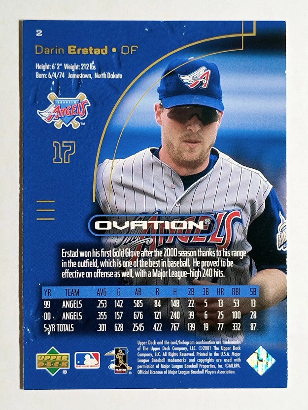 2001 Upper Deck Ovation #2 Darin Erstad