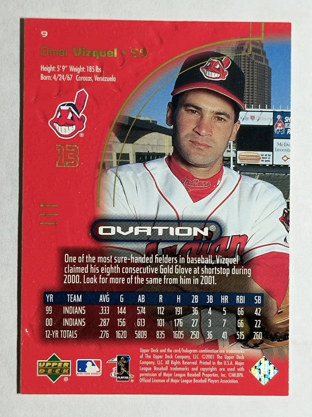 2001 Upper Deck Ovation #9 Omar Vizquel