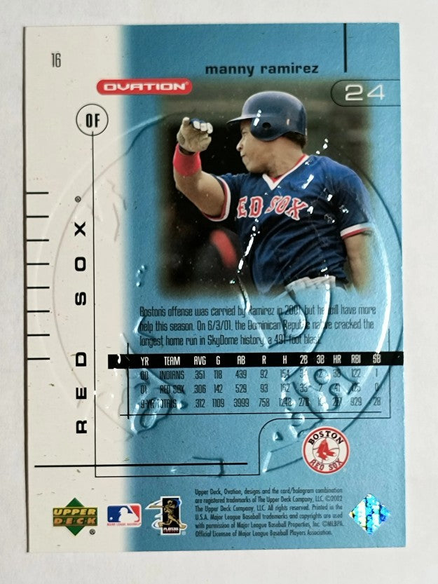 2002 Upper Deck Ovation #16 Manny Ramirez