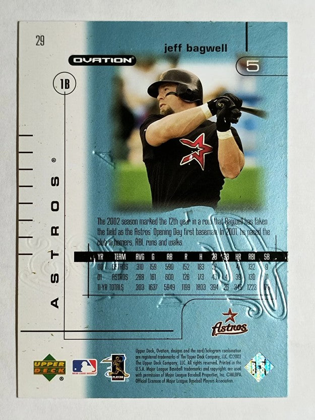 2002 Upper Deck Ovation #29 Jeff Bagwell