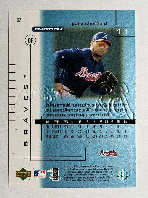 2002 Upper Deck Ovation #32 Gary Sheffield