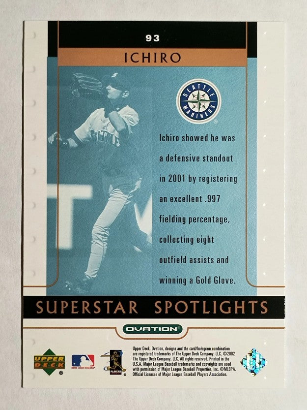 2002 Upper Deck Ovation #93 Ichiro Suzuki SS