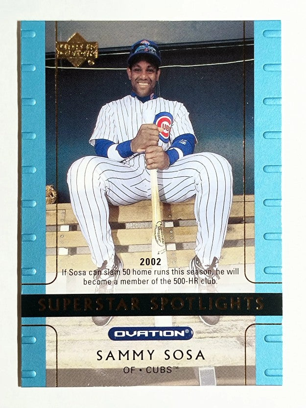 2002 Upper Deck Ovation #109 Sammy Sosa SS