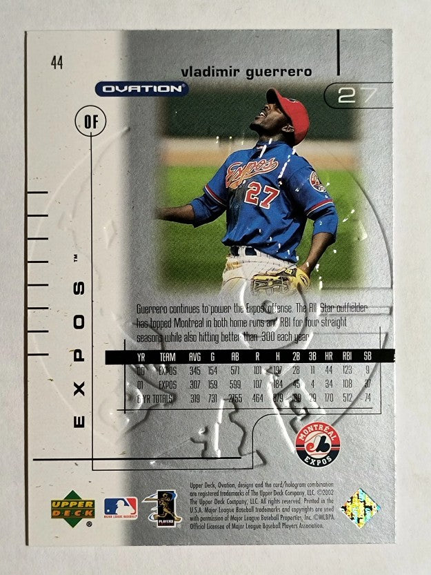 2002 Upper Deck Ovation Silver #44 Vladimir Guerrero