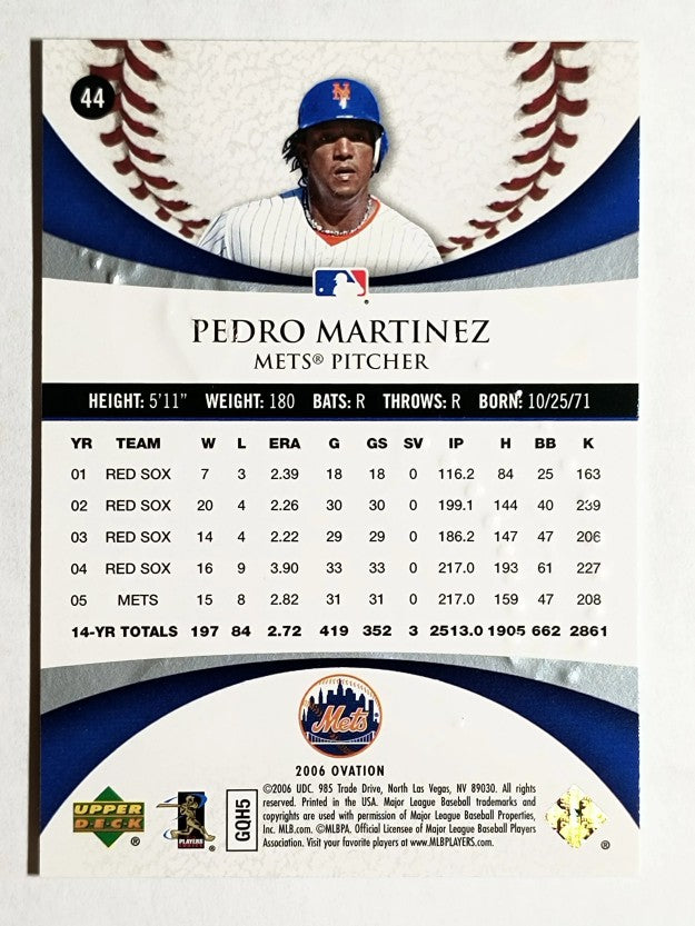 2006 Upper Deck Ovation #44 Pedro Martinez