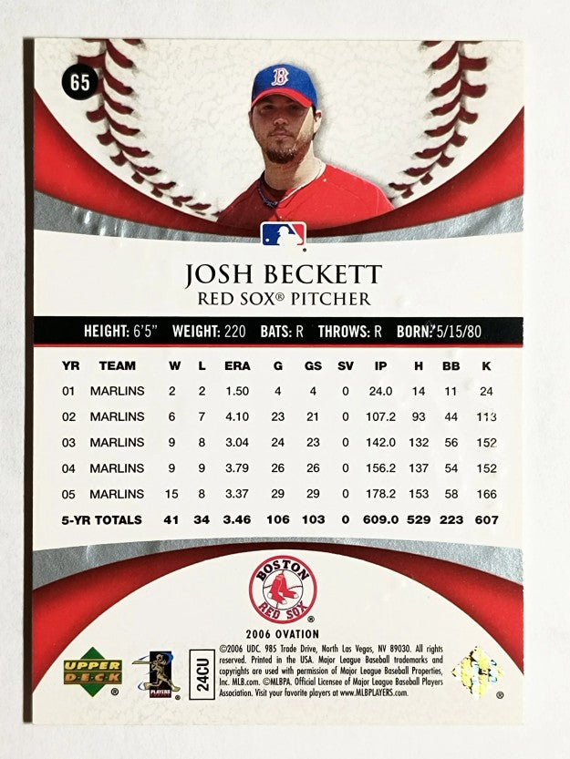 2006 Upper Deck Ovation #65 Josh Beckett