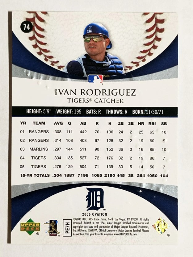 2006 Upper Deck Ovation #74 Ivan Rodriguez