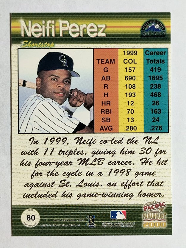 2000 Paramount #80 Neifi Perez
