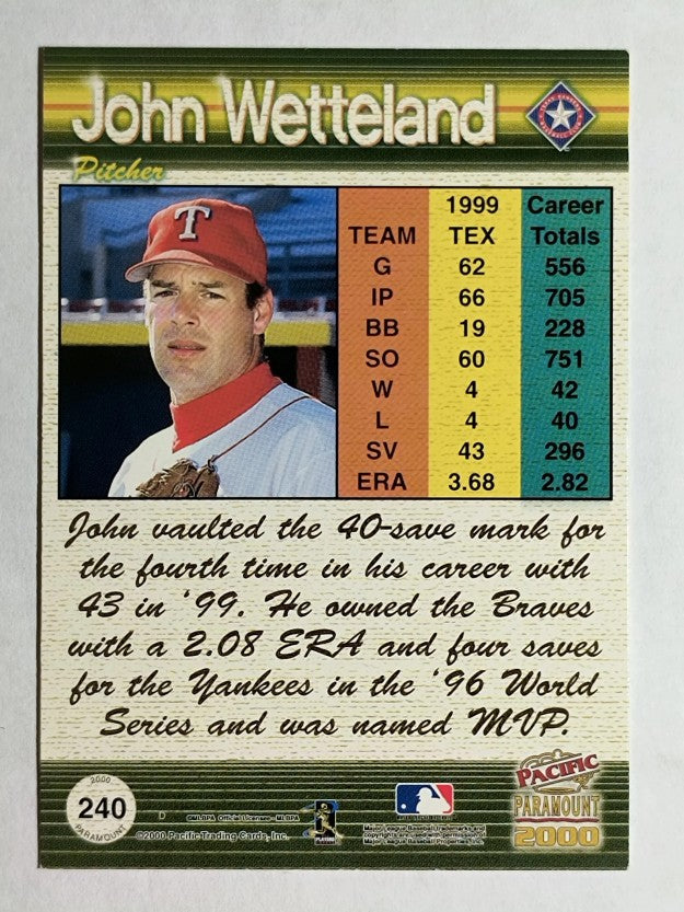 2000 Paramount #240 John Wetteland