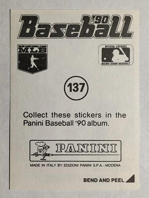 1990 Panini Stickers #137 Dennis Eckersley