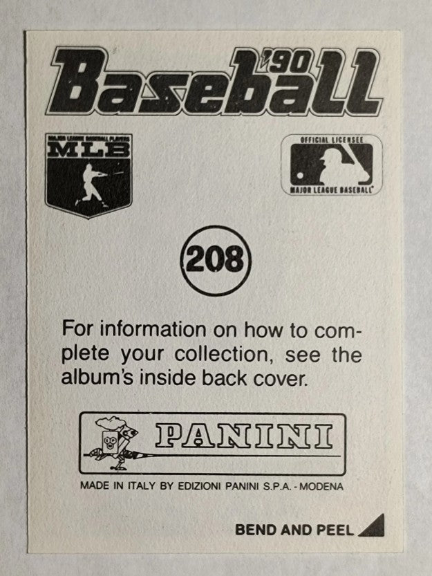 1990 Panini Stickers #208 Kevin Mitchell