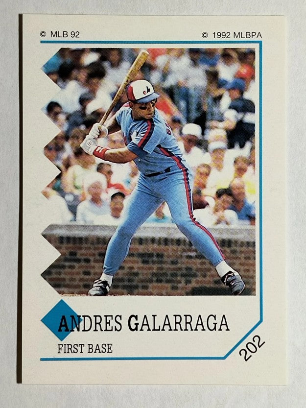 1992 Panini Stickers #202 Andres Galarraga