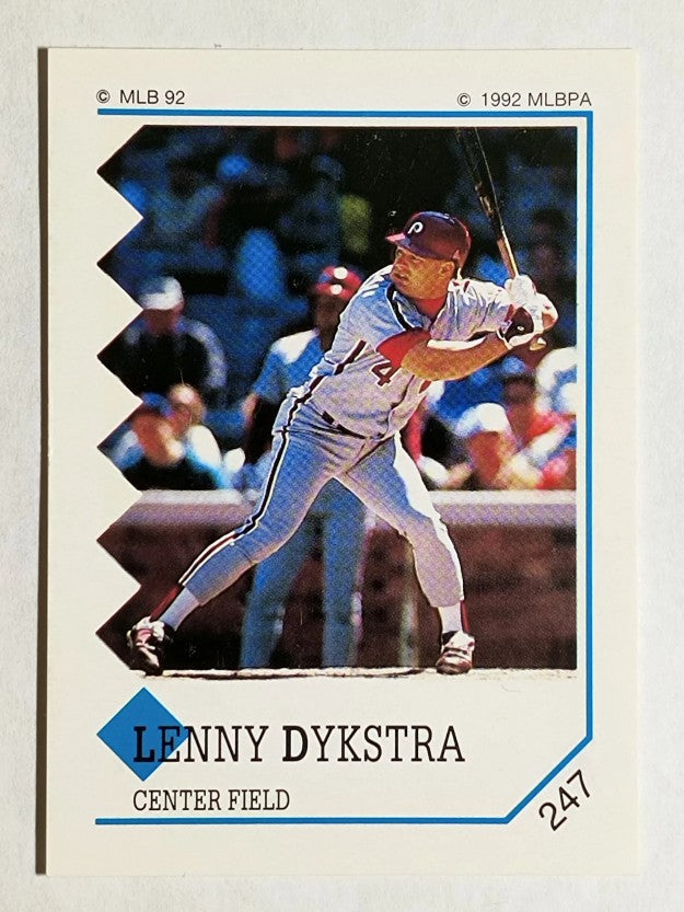 1992 Panini Stickers #247 Lenny Dykstra