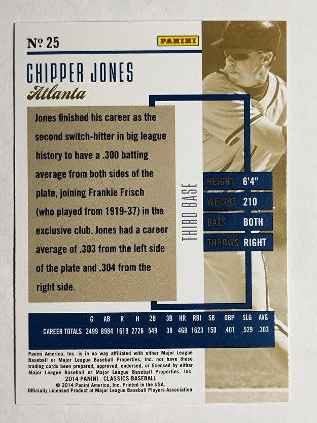 2014 Classics #25 Chipper Jones