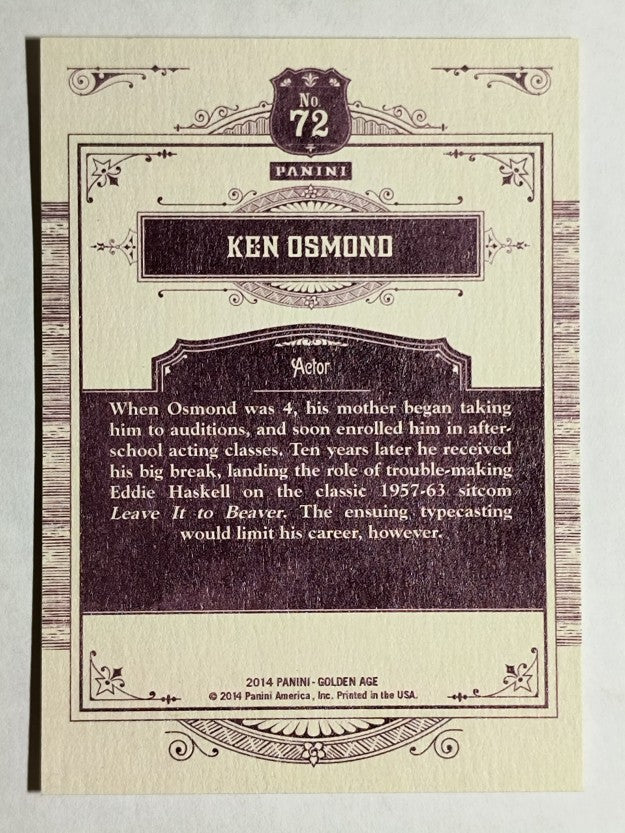 2014 Panini Golden Age #72 Ken Osmond