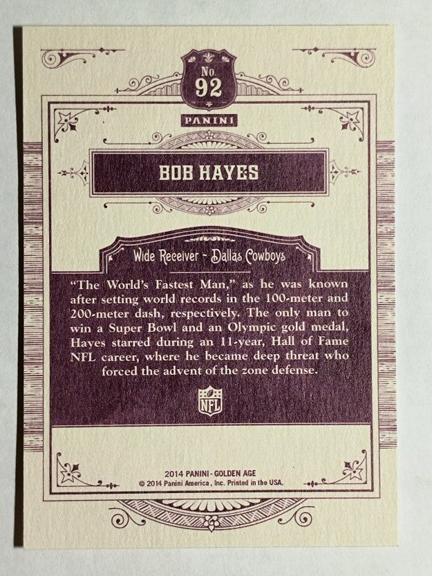 2014 Panini Golden Age #92 Bob Hayes